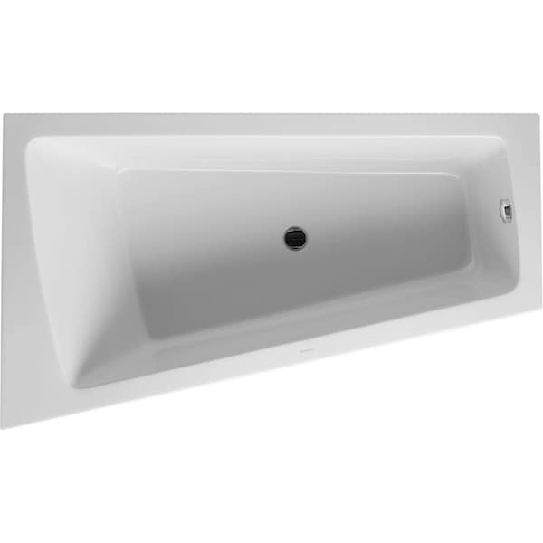 Bathtub Paiova 1700x1000mm white corner le. w.integrated panel US